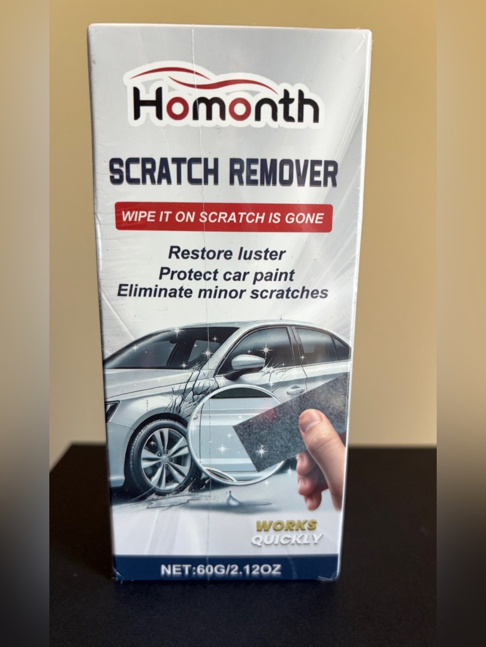 Homonth Scratch Remover - White Silver Box